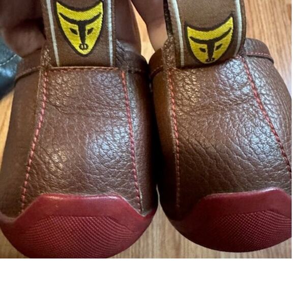 Michael Toschi Onda SE Driving Shoes Chocolate/Red Sole 10 - Picture 4 of 7